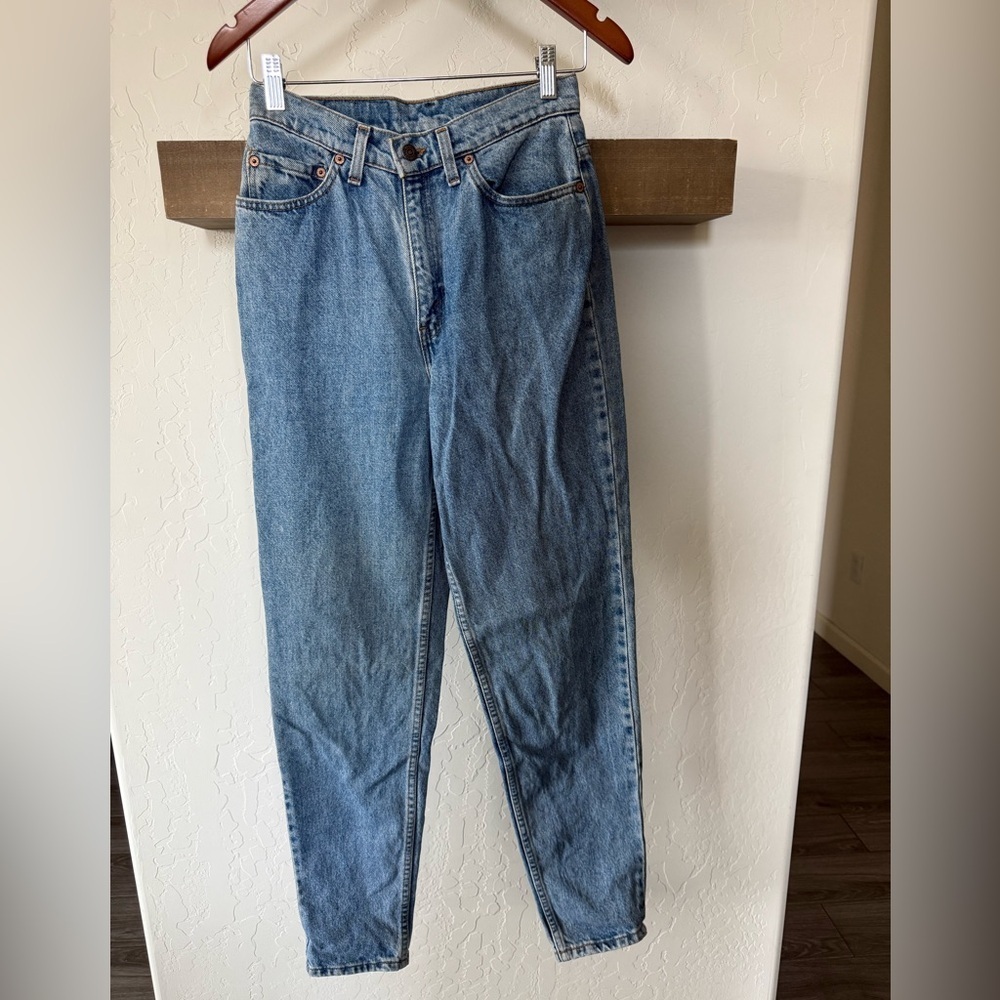 Vintage Levi’s|Women’s high rise mom jeans,slim/barrel skinny style•••Size 9 - Picture 2 of 14